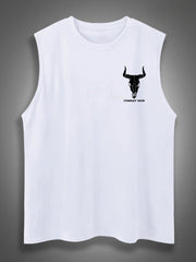 If Genders Confuse You Go Milk A Bull Print Cotton Sleeveless Tank Tops