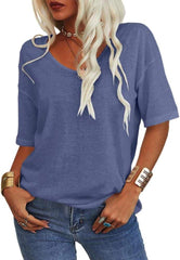 Summer Casual T-shirt Basic Tops (Buy 2 Free Shipping)