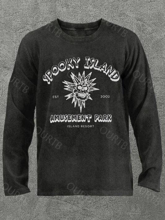 Spooky Island Halloween Cotton Long Sleeve T-Shirt