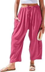 🎁Last Day - Women's Linen Wide Leg Pants with Pockets