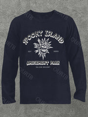 Spooky Island Halloween Cotton Long Sleeve T-Shirt