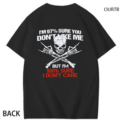 I‘m 97% Sure You Don't Like Me But I'm 100% Sure I Don't Care Generation X Est 1970 Funny Art Pattern Print T-Shirt