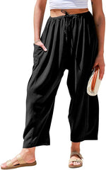 🎁Last Day - Women's Linen Wide Leg Pants with Pockets