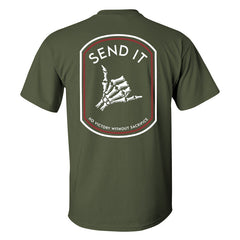 Send It Skull Printed Men's T-shirt