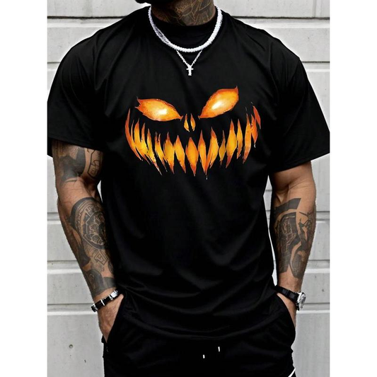 Halloween Pattern 100% Cotton T-Shirt