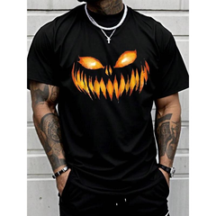 Halloween Pattern 100% Cotton T-Shirt