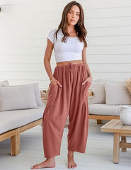 🎁Last Day - Women's Linen Wide Leg Pants with Pockets