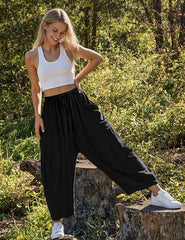 🎁Last Day - Women's Linen Wide Leg Pants with Pockets