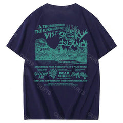 Spooky Island Halloween 100% Cotton T-Shirt