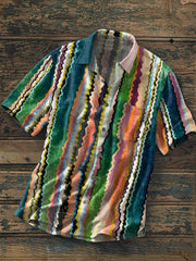 Men's Western Graphic Short Sleeve Shirt