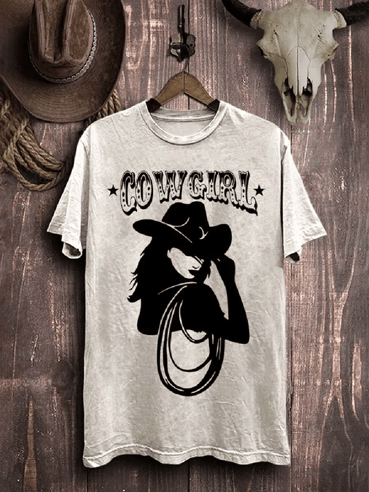 Women's Vintage Western Printed T-Shirt
