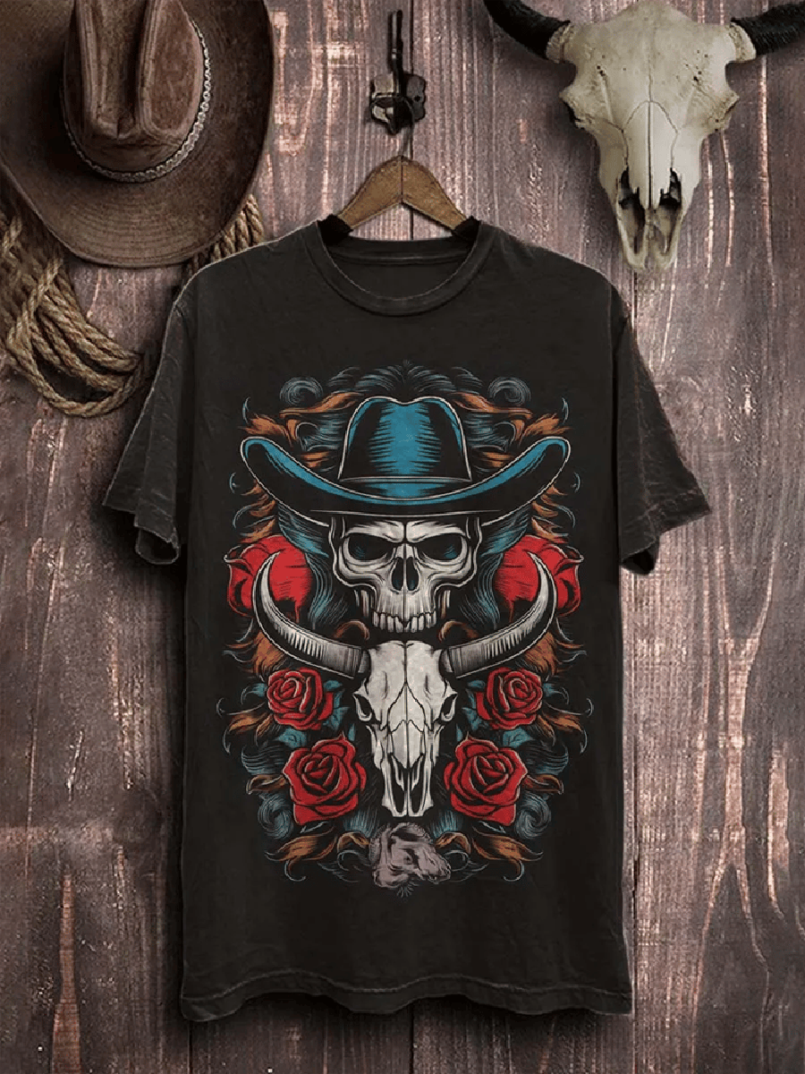 Women's Vintage Western Printed T-Shirt