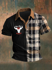 Men's Not My First Rodeo Short Sleeve Polo Shirt