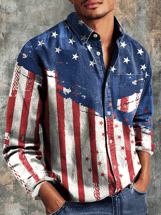 Men's Vintage Long Sleeve Shirt