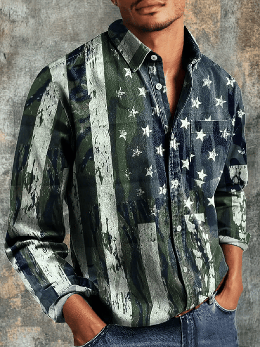 Men's Vintage Long Sleeve Shirt