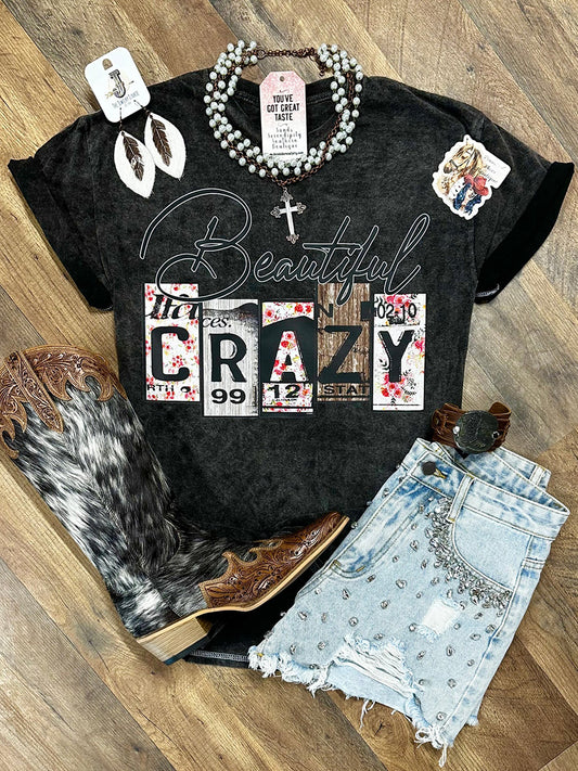 Women's Beautiful Crazy Printed T-shirt