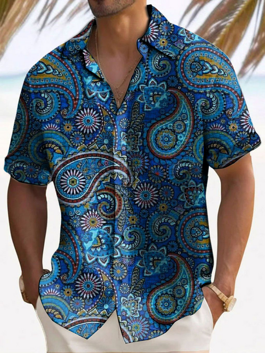 Men's Paisley Print Hawaiian Shirt