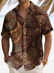 Men's Paisley Print Hawaiian Shirt