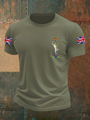 Men's Royal Corps Of Signals UK Falg Print Casual Tee