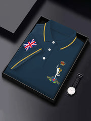 Men's Royal Corps Of Signals UK Falg Print Casual Top