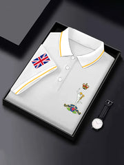 Men's Royal Corps Of Signals UK Falg Print Casual Top