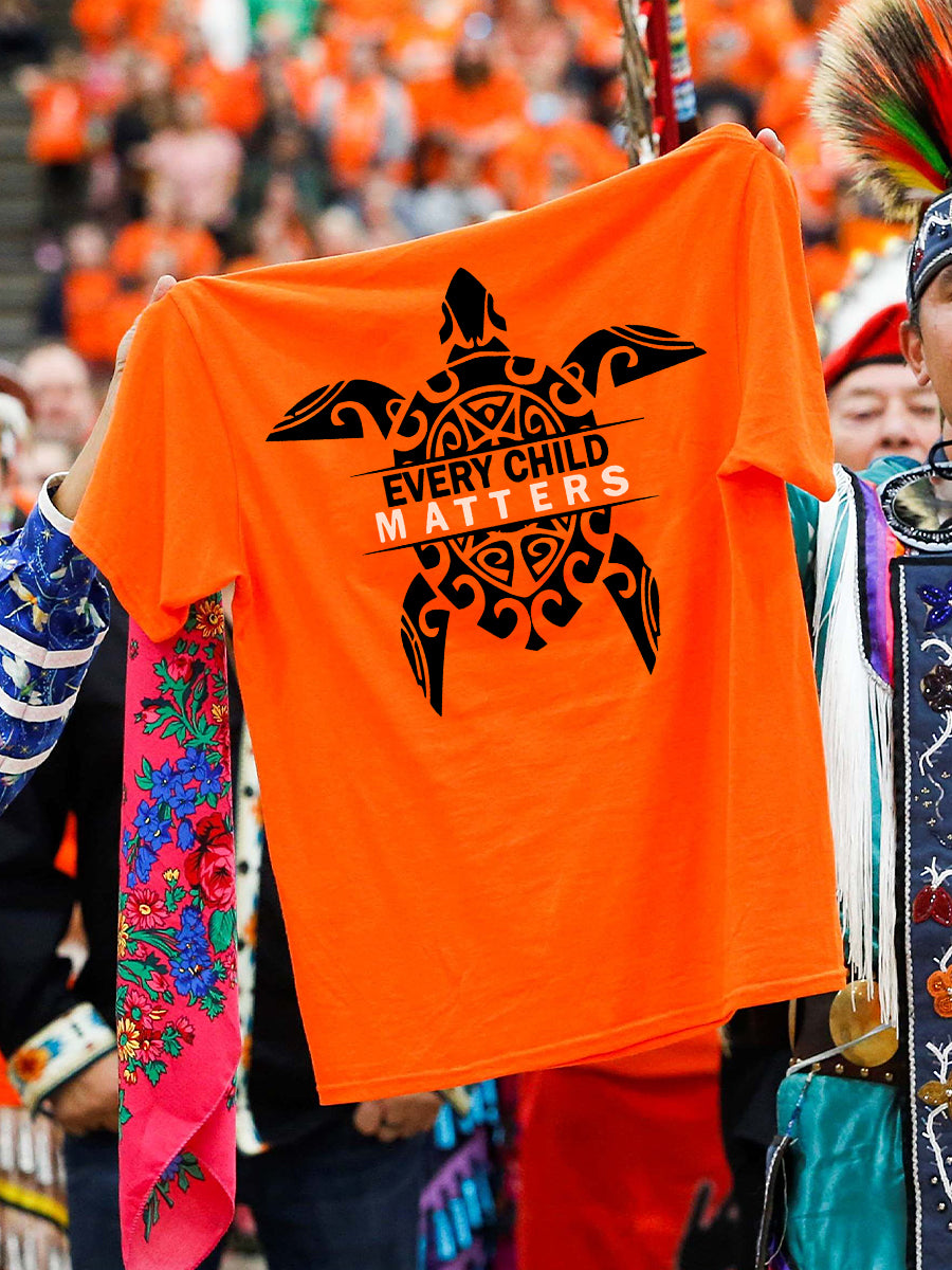 Every child matters turtle Orange Shirt Day unisex T-shirt