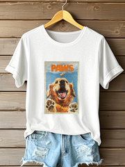 Women's Golden Retriever Printed Casual T-shirt