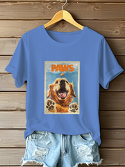 Women's Golden Retriever Printed Casual T-shirt