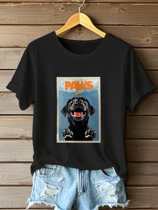 Women's Labrador Retriever Print Casual T-Shirt