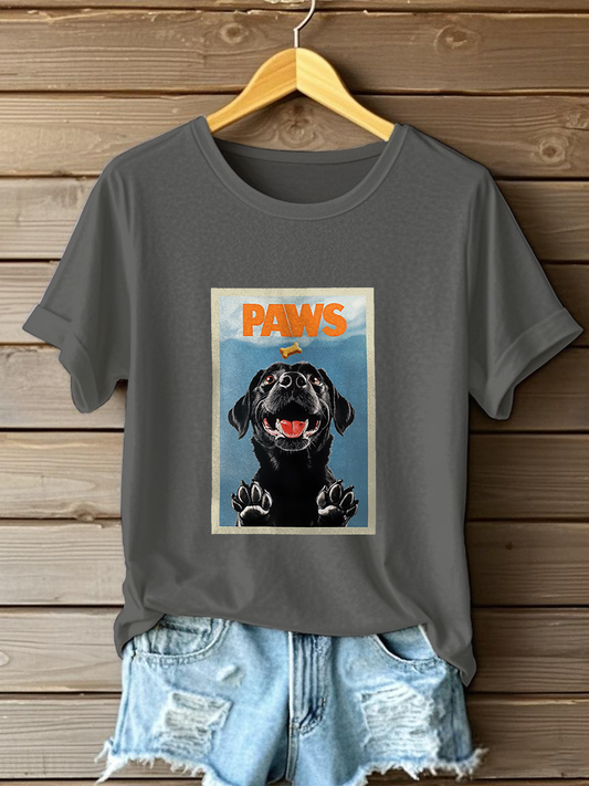 Women's Labrador Retriever Print Casual T-Shirt