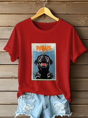 Women's Labrador Retriever Print Casual T-Shirt
