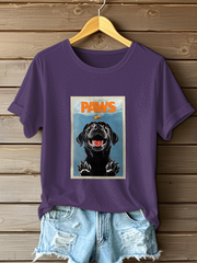 Women's Labrador Retriever Print Casual T-Shirt