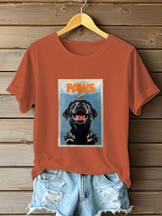 Women's Labrador Retriever Print Casual T-Shirt