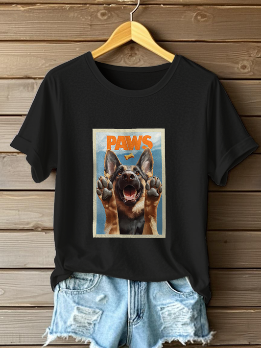 Women's Shepherd Print Casual T-Shirt