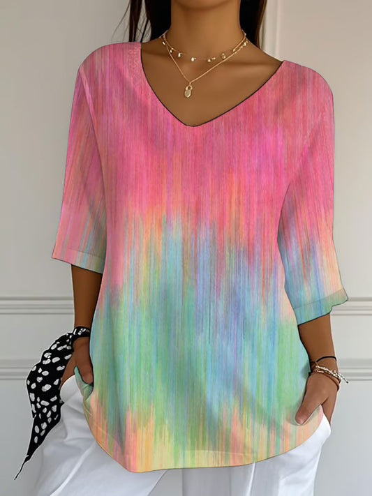 Women's Breast Cancer Awareness Print Casual T-Shirt