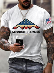 Men's Operation Midnight Hammer B-2 Spirit Short-sleeved T-shirt