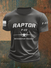 Men's Midnight Hammer F-22 Raptor Fighter Short-sleeved T-shirt