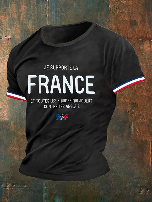 Men's Je Supporte La France Short Sleeves T-shirt