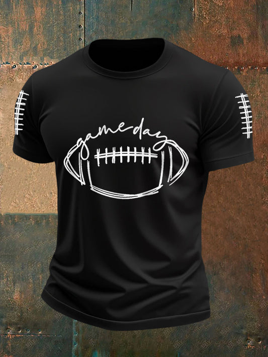 Men's Football Gameday Football Fans Casual Tee