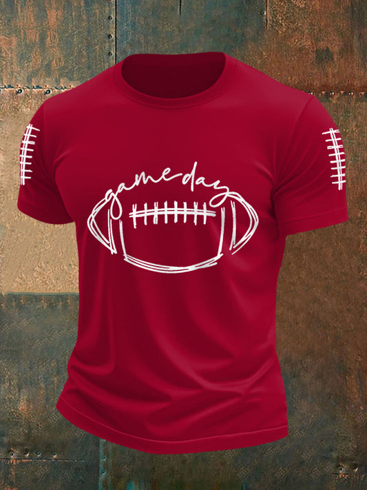 Men's Football Gameday Football Fans Casual Tee