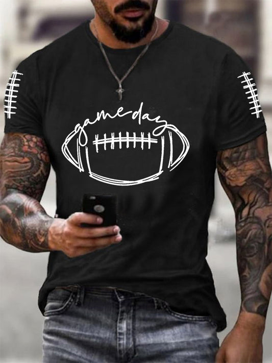 Men's Football Gameday Football Fans Casual Tee