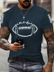 Men's Football Gameday Football Fans Casual Tee