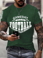 Men's Football Gameday 2025 Football Fans Gift Casual Tee