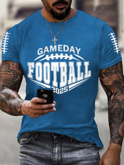 Men's Football Gameday 2025 Football Fans Gift Casual Tee