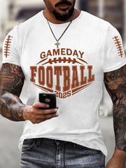 Men's Football Gameday 2025 Football Fans Gift Casual Tee