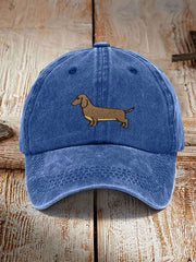 Dachshund washed neutral hats