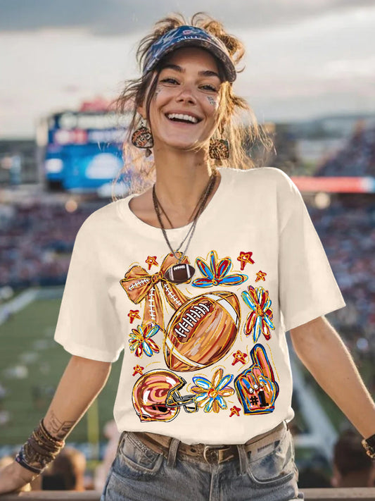 Women's Football Fans Gameday Casual Tee