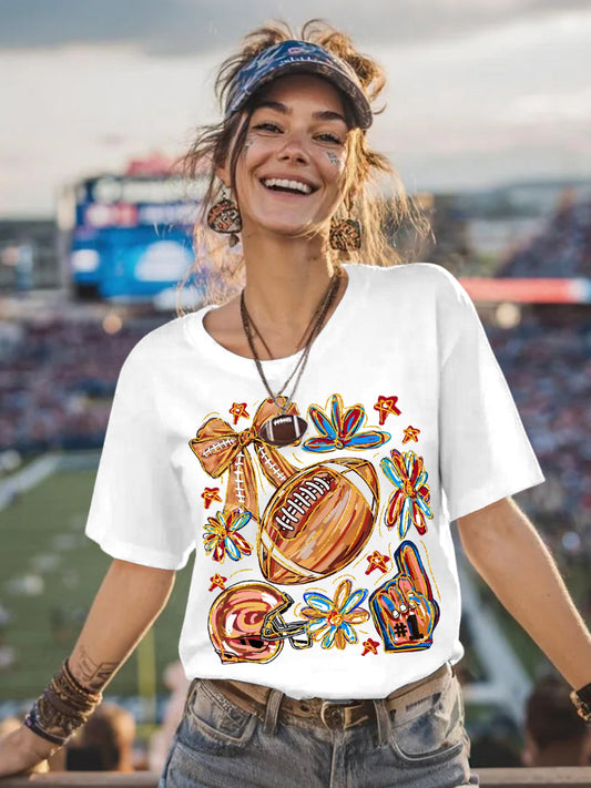 Women's Football Fans Gameday Casual Tee