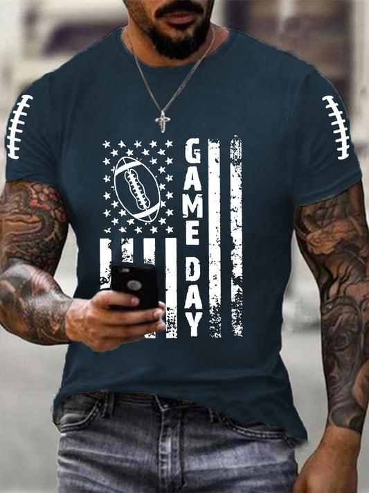 Men's Football Gameday Football Fans Casual Tee