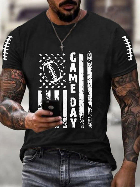 Men's Football Gameday Football Fans Casual Tee